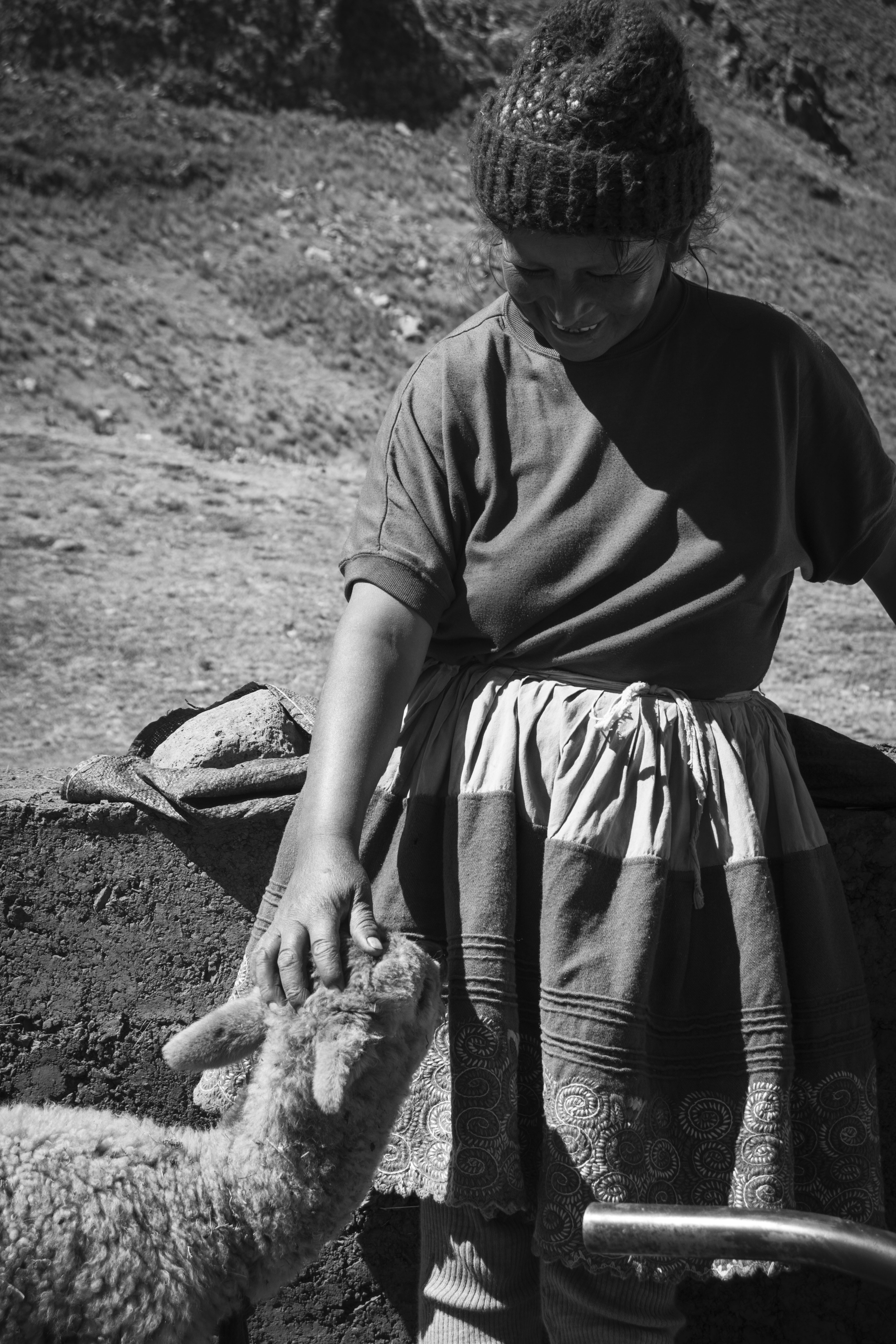 Señora de Tablapampa con su pachito